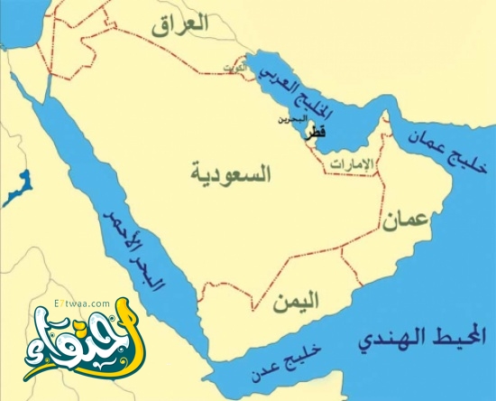 خارطة الخليج العربي