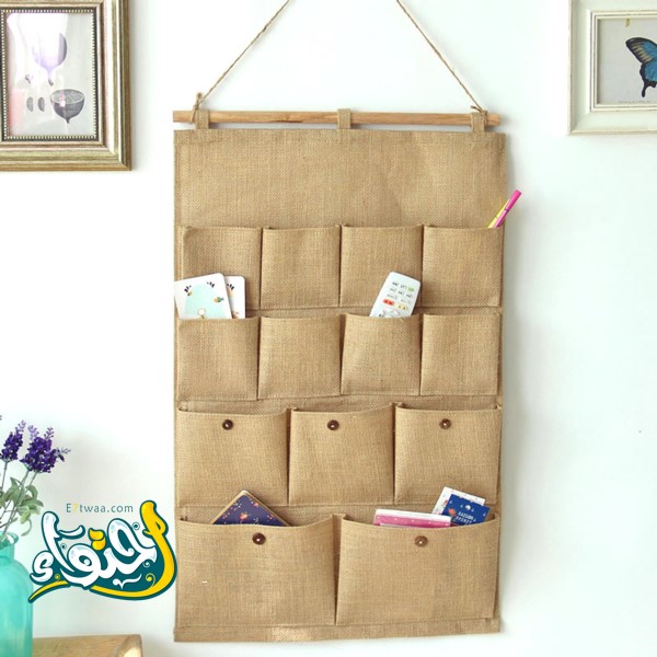 Create a wall organizer made of cork and leather