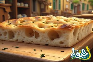 خبز الفوكاشيا الإيطالي بدون عجن