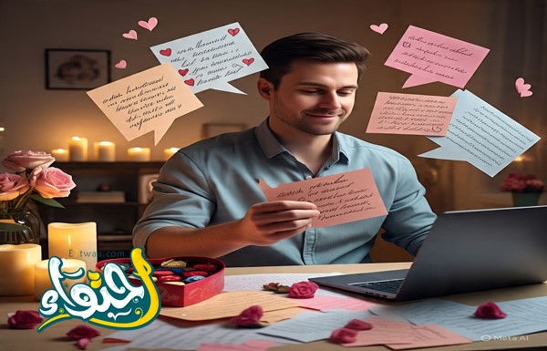 رسائل مليئة بالحب والرومانسية للزوج المشغول